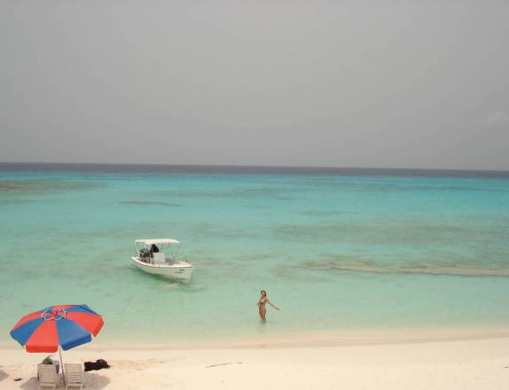 Nossa praia 'particular' em um dos cayos de Los Roques, no litoral venezuelano